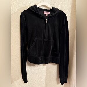 Juicy Couture Black Velour Hoodie